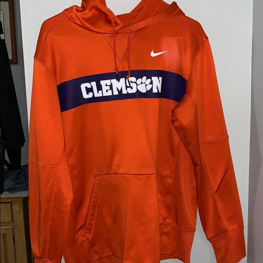 Orange nike Clemson hoodie